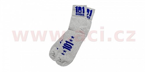 ponožky 101 FOOTWEAR, 101 RIDERS - ČR (šedé/modré)